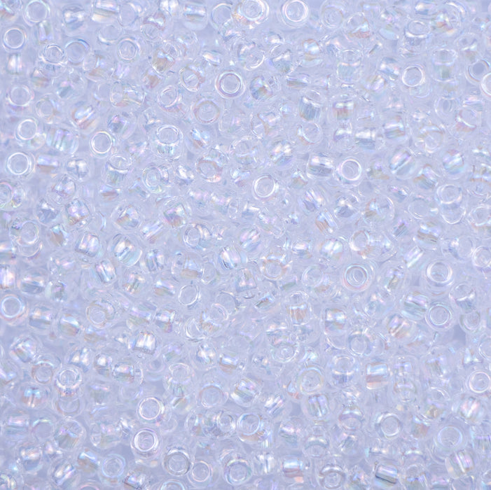 8/0 TOHO Seed Bead - Transparent-Rainbow Crystal