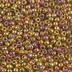 8/0 Miyuki SEED Bead - 24kt Gold Iris