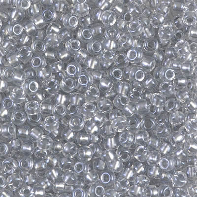 8/0 Miyuki SEED Bead - Sparkling Pewter Lined Crystal