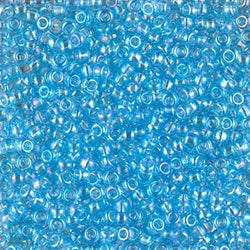 8/0 Miyuki SEED Bead - Transparent Aqua AB