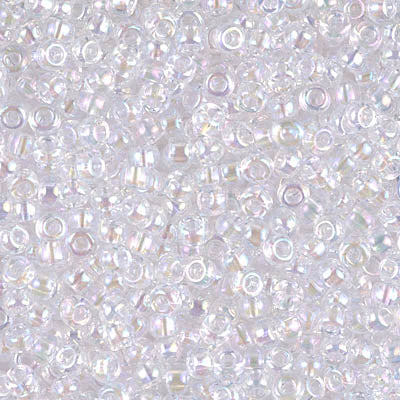 8/0 Miyuki SEED Bead - Transparent Pale Pink AB