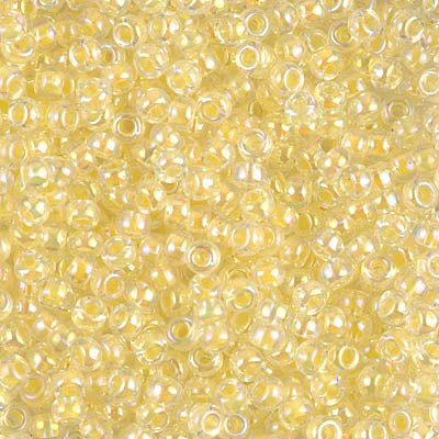 8/0 Miyuki SEED Bead - Light Yellow Lined Crystal AB
