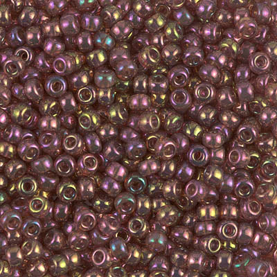 8/0 Miyuki SEED Bead - Dark Topaz Rainbow Gold Luster