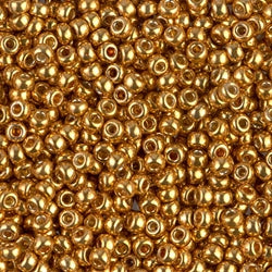 8/0 Miyuki SEED Bead - Duracoat Galvanized Yellow Gold