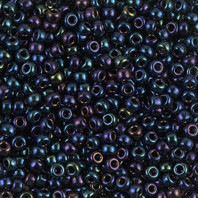8/0 Miyuki SEED Bead - Metallic Dark Blue Iris
