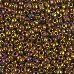 8/0 Miyuki SEED Bead - Metallic Gold Iris