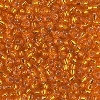 8/0 Miyuki SEED Bead - Silverlined Orange