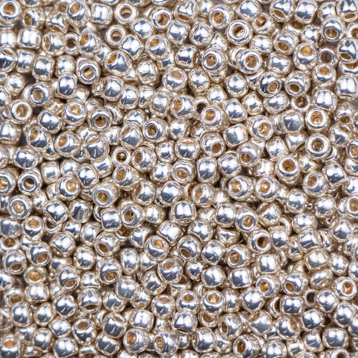 8/0 TOHO Seed Bead - PermaFinish - Galvanized Aluminum
