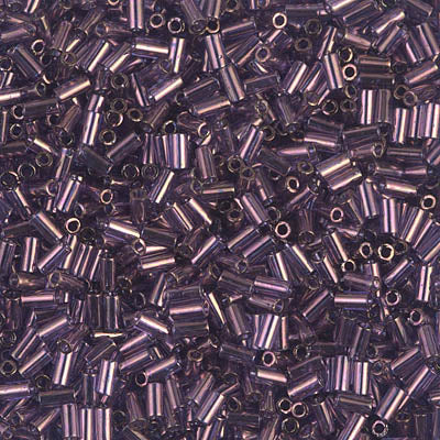 3mm Miyuki BUGLE Beads - Violet Gold Luster