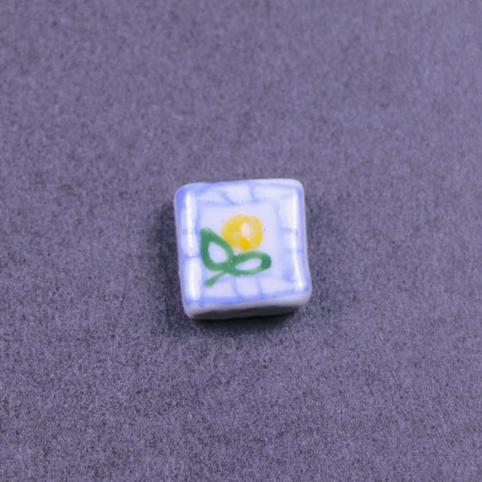 16mm Ceramic Square Bead with Lemons***