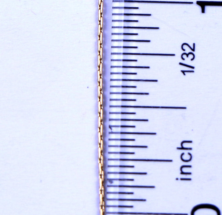 .7mm Beading Snake Chain - Waterproof Gold***