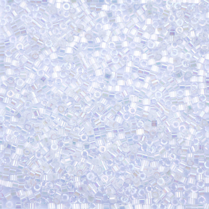 5 Grams of 11/0 Miyuki DELICA Beads - Crystal AB Silk Satin