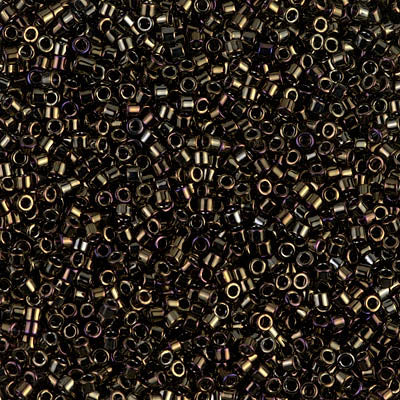 5 Grams of 11/0 Miyuki DELICA Beads - Metallic Brown Iris