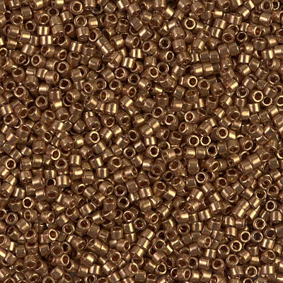 5 Grams of 11/0 Miyuki DELICA Beads - Dark Topaz Gold Luster