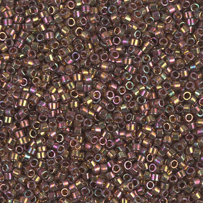 5 Grams of 11/0 Miyuki DELICA Beads - Cinnamon Rainbow Gold Luster