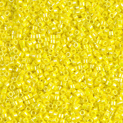 5 Grams of 11/0 Miyuki DELICA Beads - Opaque Yellow AB