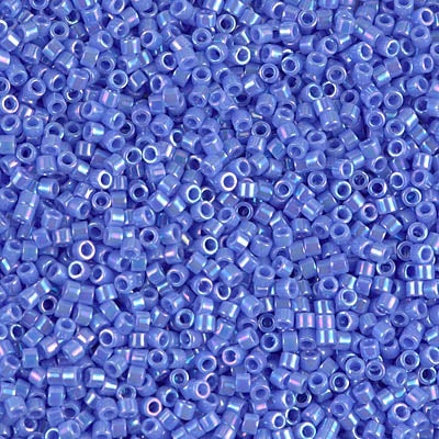 5 Grams of 11/0 Miyuki DELICA Beads - Opaque Medium Blue AB
