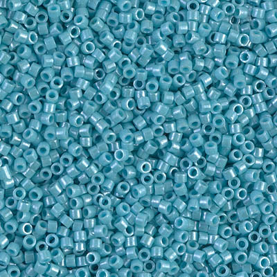 11/0 Miyuki DELICA Bead Pack - Opaque Turquoise Green Luster