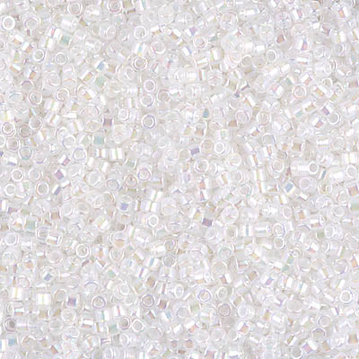 5 Grams of 11/0 Miyuki DELICA Beads - White Opal AB