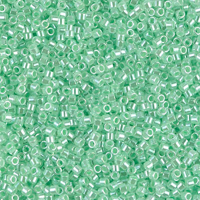 5 Grams of 11/0 Miyuki DELICA Beads - Mint Green Ceylon