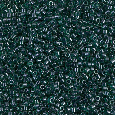 5 Grams of 11/0 Miyuki DELICA Beads - Lined Emerald Luster