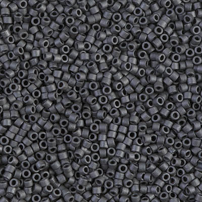5 Grams of 11/0 Miyuki DELICA Beads - Matte Metallic Slate