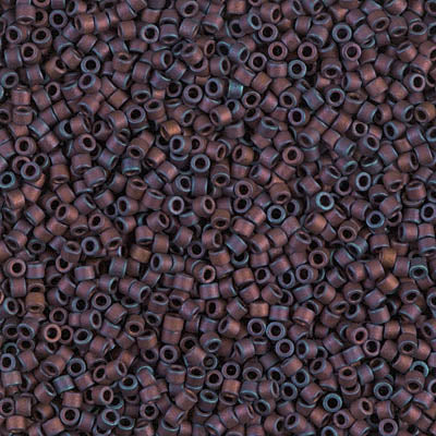5 Grams of 11/0 Miyuki DELICA Beads - Matte Metallic Dark Raspberry Iris