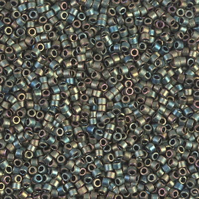 5 Grams of 11/0 Miyuki DELICA Beads - Matte Metallic Patina Iris