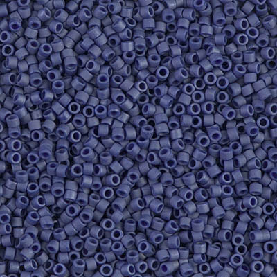5 Grams of 11/0 Miyuki DELICA Beads - Matte Metallic Royal Blue