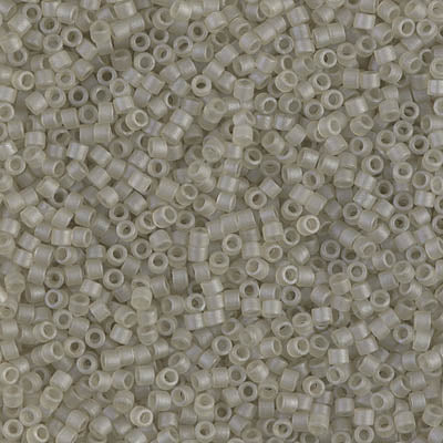 5 Grams of 11/0 Miyuki DELICA Beads - Matte Transparent Oyster Luster