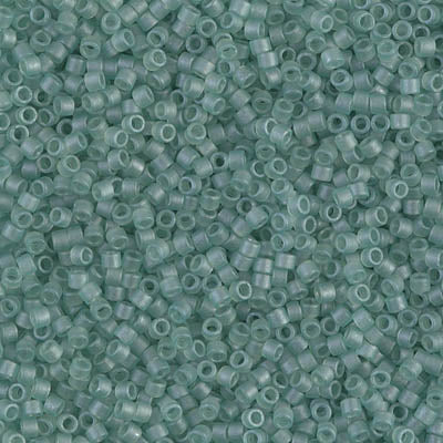 5 Grams of 11/0 Miyuki DELICA Beads - Matte Sea Glass Green Luster