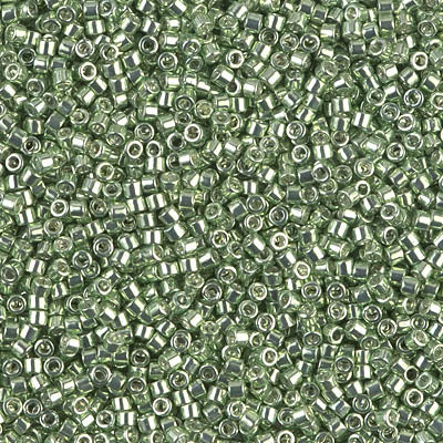 5 Grams of 11/0 Miyuki DELICA Beads - Galvanized Moss Green