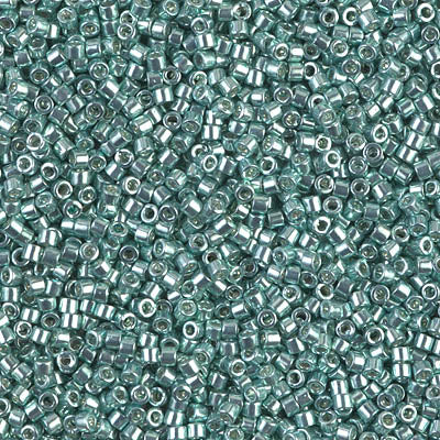 5 Grams of 11/0 Miyuki DELICA Beads - Galvanized Dark Sea Foam