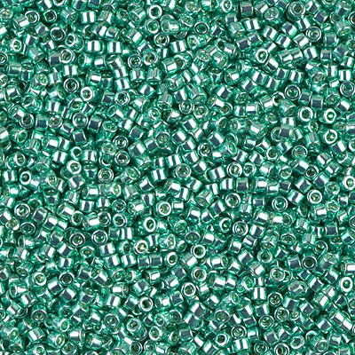 5 Grams of 11/0 Miyuki DELICA Beads - Galvanized Dark Mint Green