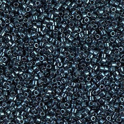 5 Grams of 11/0 Miyuki DELICA Beads - Galvanized Dark Steel Blue