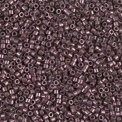 5 Grams of 11/0 Miyuki DELICA Beads - Galvanized Smoky Amethyst