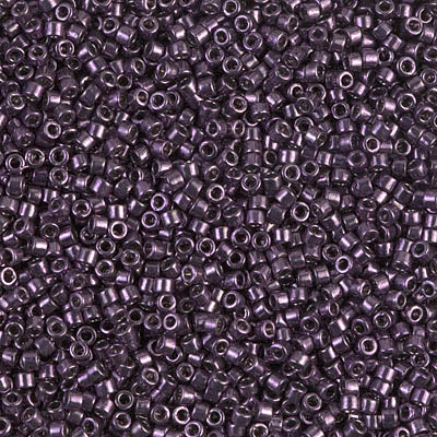 5 Grams of 11/0 Miyuki DELICA Beads - Galvanized Dark Plum