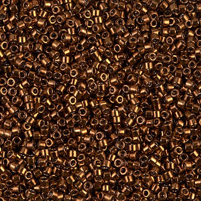 5 Grams of 11/0 Miyuki DELICA Beads - Galvanized Copper