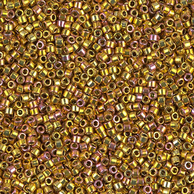 5 Grams of 11/0 Miyuki DELICA Beads - 24kt Gold Iris