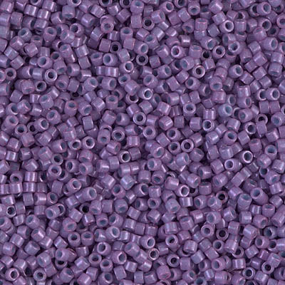 5 Grams of 11/0 Miyuki DELICA Beads - Dyed Opaque Dark Orchid