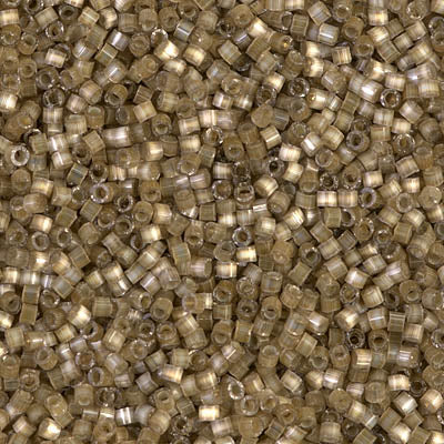 5 Grams of 11/0 Miyuki DELICA Beads - Variegated Taupe Silk Satin