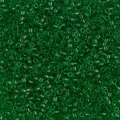 5 Grams of 11/0 Miyuki DELICA Beads - Transparent Green