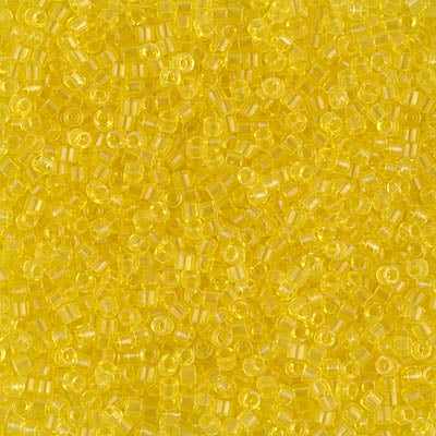 5 Grams of 11/0 Miyuki DELICA Beads - Transparent Yellow