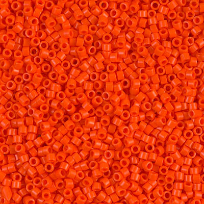 5 Grams of 11/0 Miyuki DELICA Beads - Opaque Orange