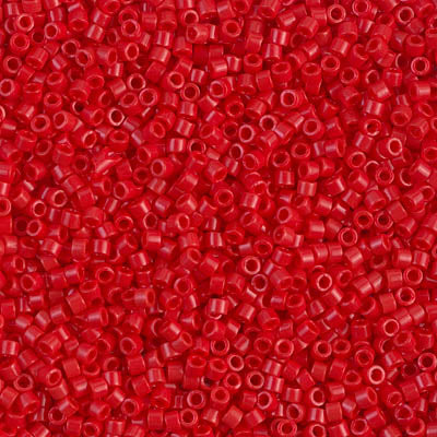 5 Grams of 11/0 Miyuki DELICA Beads - Opaque Red