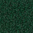 5 Grams of 11/0 Miyuki DELICA Beads - Matte Transparent Dark Emerald