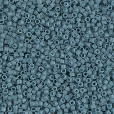 5 Grams of 11/0 Miyuki DELICA Beads - Dyed Semi-Frosted Opaque Shale