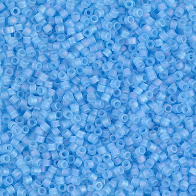 5 Grams of 11/0 Miyuki DELICA Beads - Matte Transparent Aqua AB