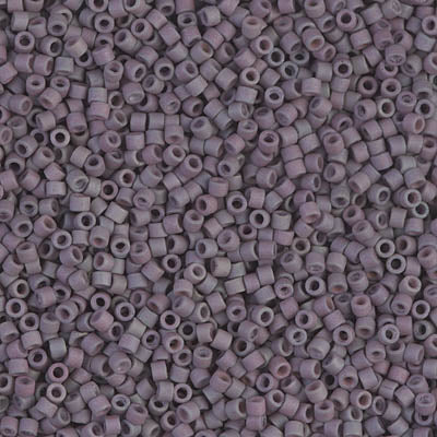 5 Grams of 11/0 Miyuki DELICA Beads - Matte Metallic Purple Sage Gold Iris