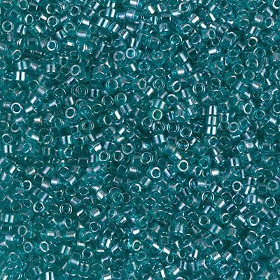5 Grams of 11/0 Miyuki DELICA Beads - Transparent Caribbean Teal Luster